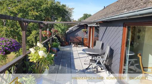 5 Zimmer Whg. mit 32qm Sonnenterrasse und unverbautem Weitblick über alle Dächer