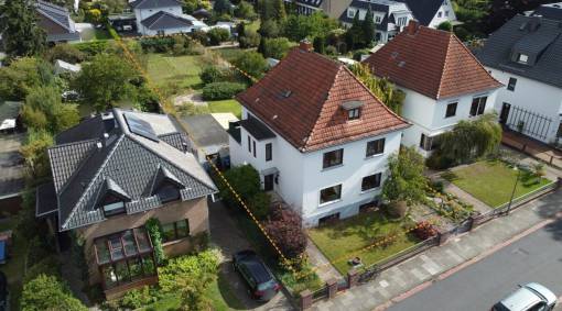 1-2 Familienhaus mit sehr großem & ruhigen Grundstück in begehrter Top-Lage von Hemelingen